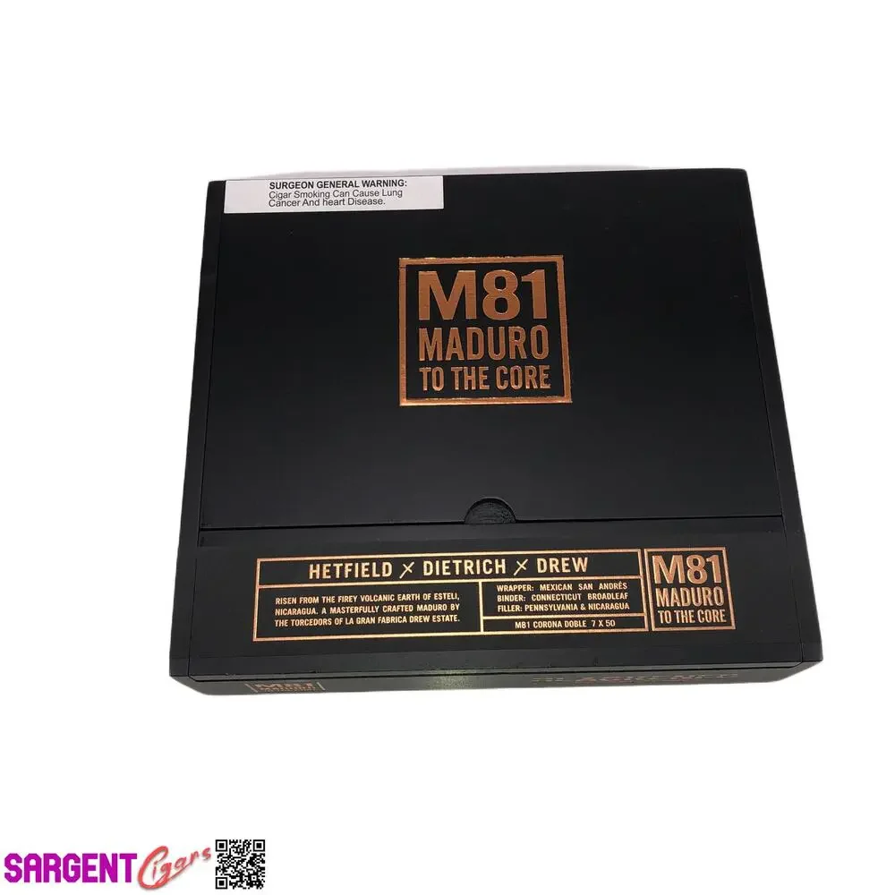 James Hetfield Metallica M81 Blackend Toro Empty Wooden Cigar Box 8.75x6.75x2.25